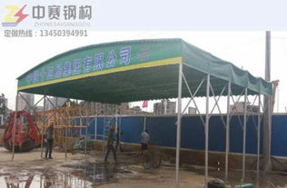 移動(dòng)大排檔帳篷伸縮大型倉庫帳棚 推拉遮雨篷與活動(dòng)車庫的紡織品解決方案